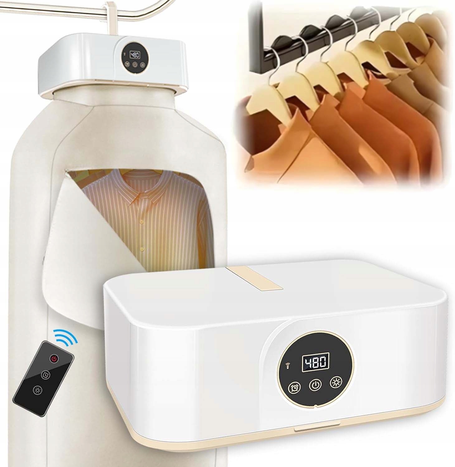 Levně Elektrický Sušák Na Prádlo Sušák Sušák Přenosný Turistický 600W