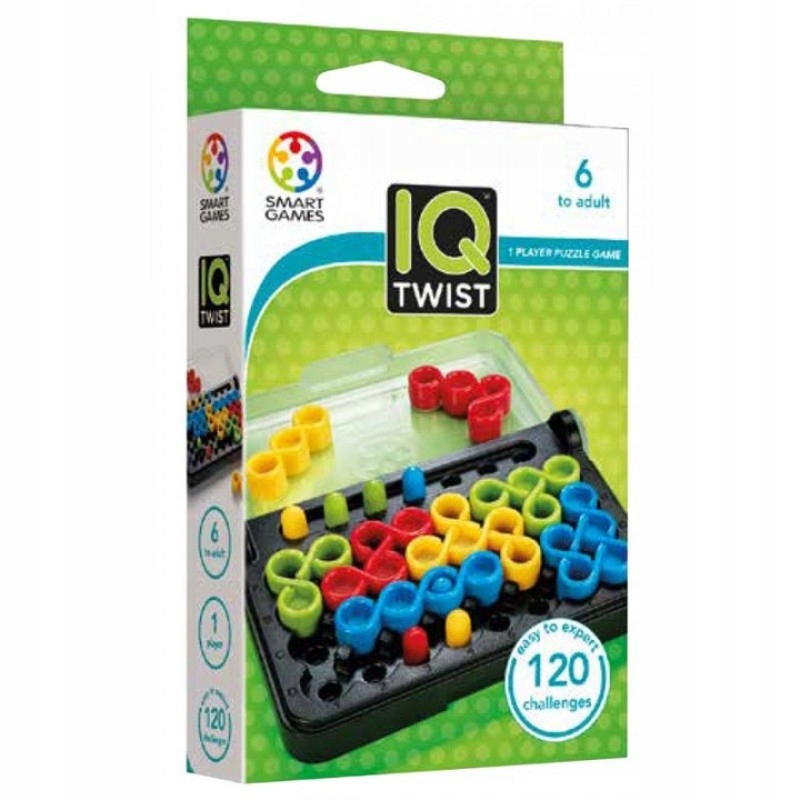 Smart Games Gra Logiczna Iq Twist Łamigłówka 120 zadań