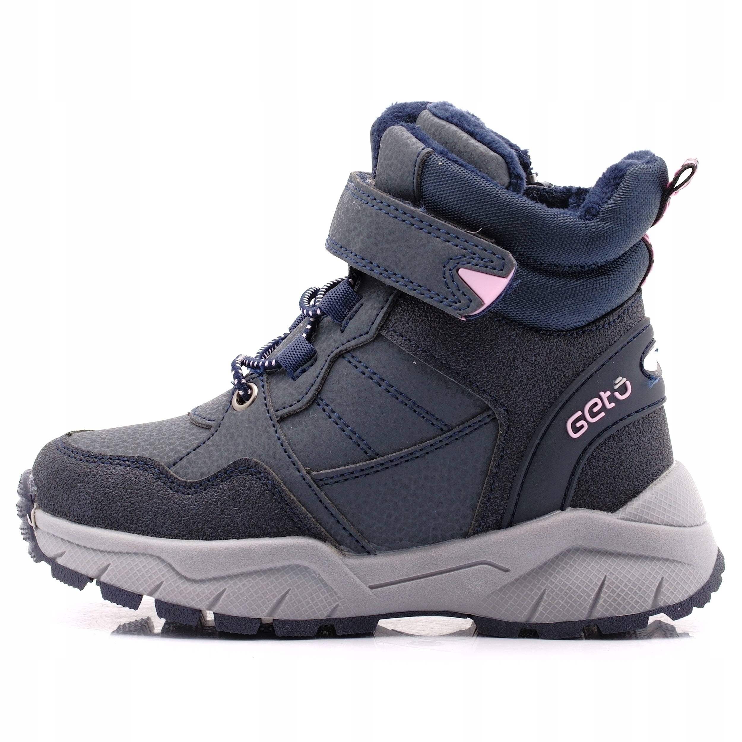 BUTY ZIMOWE DZIEWCZĘCE ŚNIEGOWCE GETO 125 28 Kolor niebieski