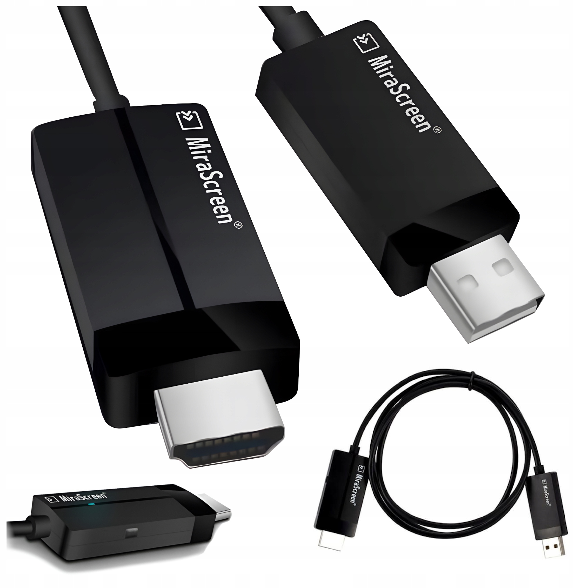 Adapter SwiatKabli 2B4-02-27 HDMI USB czarny