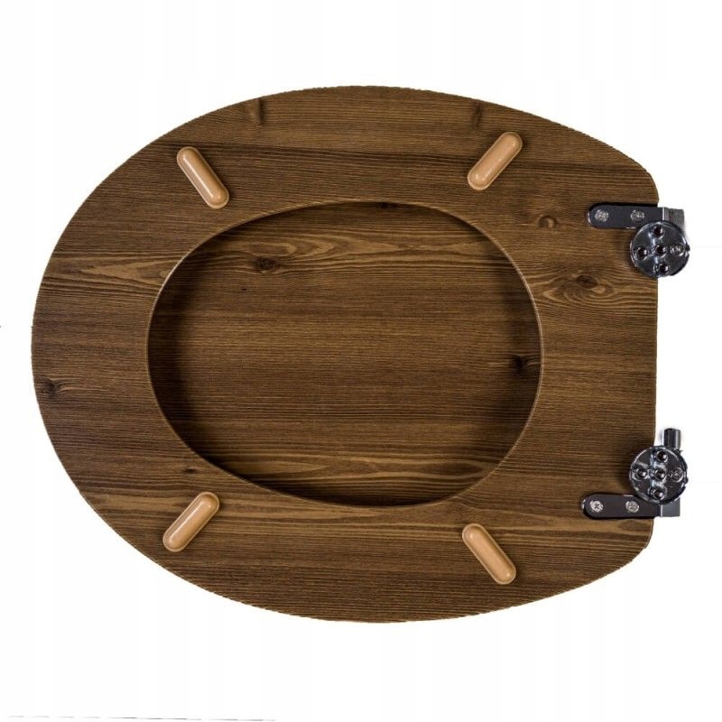 DESKA SEDESOWA WOLNOOPADAJĄCA DREWNO ORZECH Linia Orzech