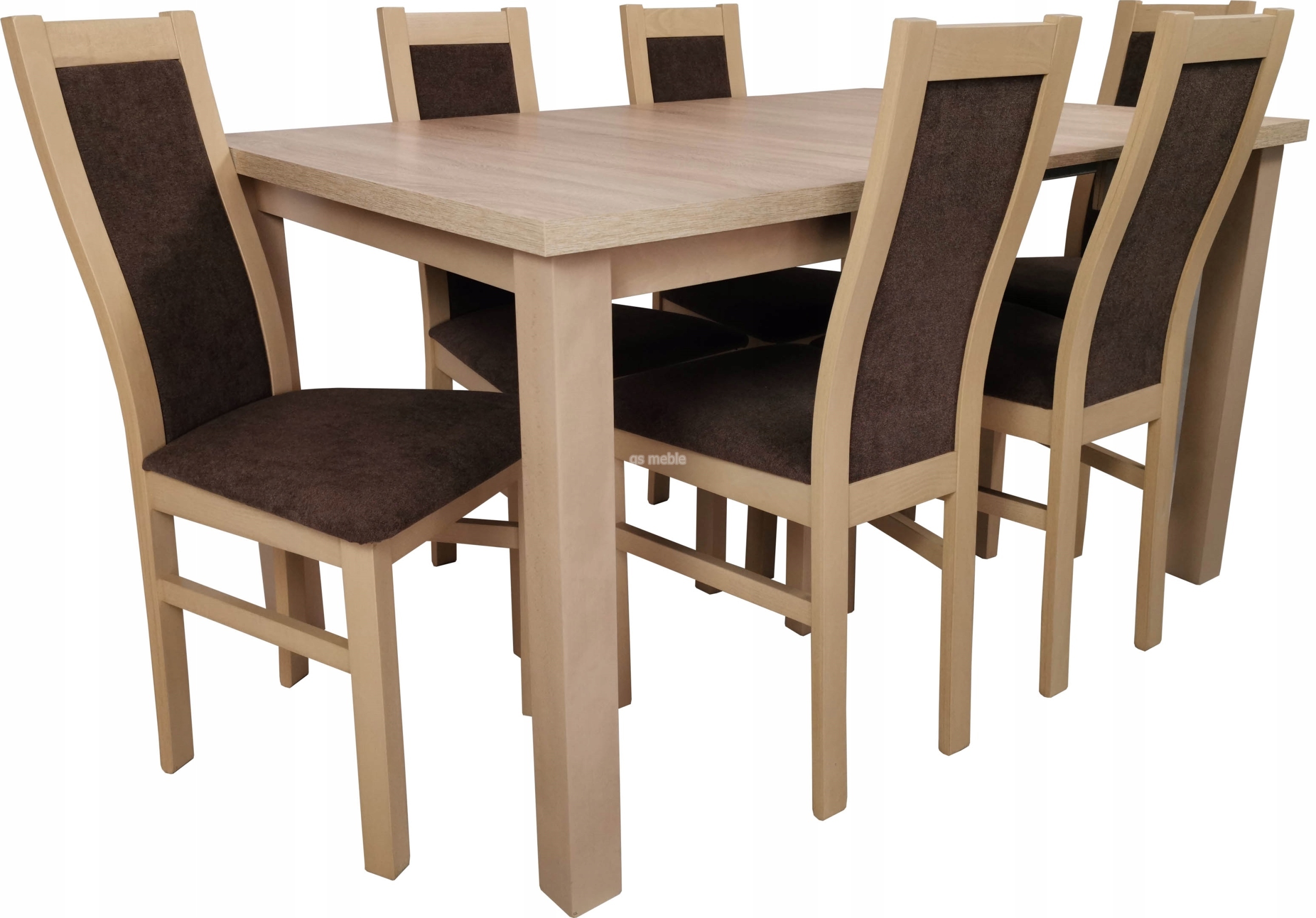 stół KANT 150x80+40 i 6 krzeseł AUSTIN Kod producenta STL4KK