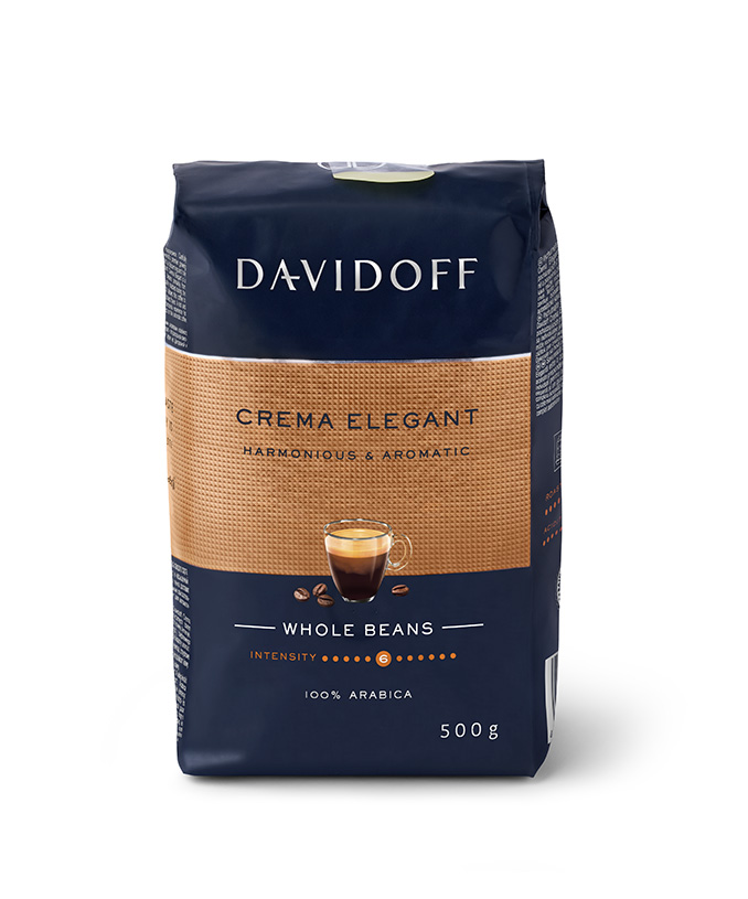 Levně Káva zrnková Arabica Davidoff Arabica Davidoff Cafe Crema Elegant 500 g 500