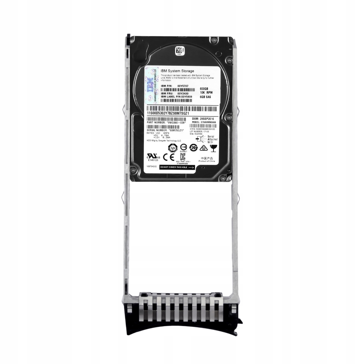 Ibm 00Y2430 00Y5707 600GB 10K 64MB SAS-2 2.5'' ST600MM0006 Hdd 600 Gb, 10 000 ot./min, 2.5", Sas