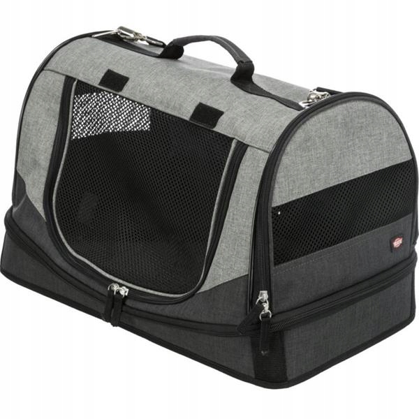 Levně Transp. Taška Holly 50x30x30 černá/šedá Trixie