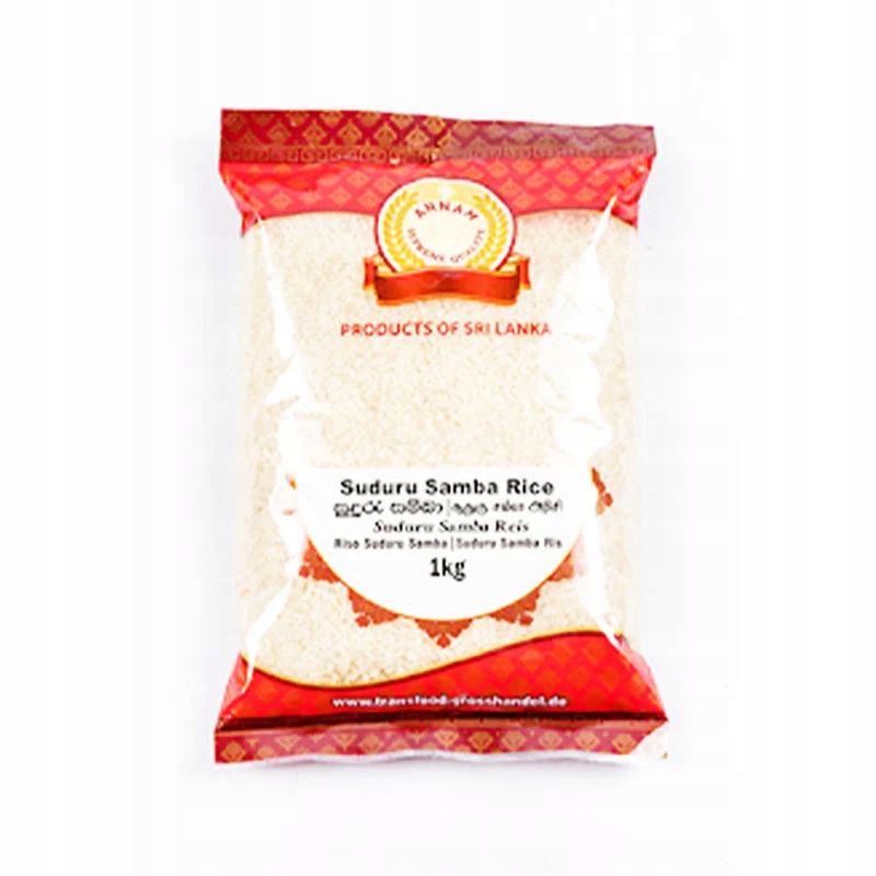 Levně Rýže Annam Suduru Samba 5 kg jemná, lehce lepkavá rýže pro srílanské pokrmy