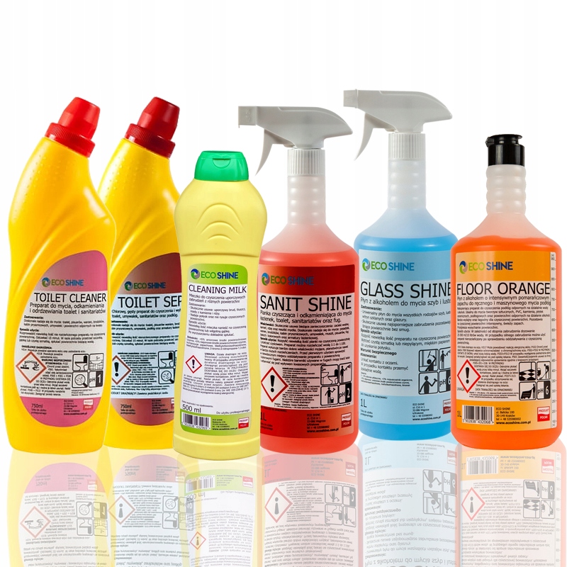 Levně Ecoshine sada chemie na čištění koupelny