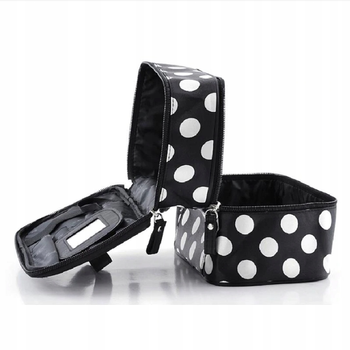 KOSMETYCZKA DAMSKA PODRÓŻNA NA KOSMETYKI KUFEREK NA PĘDZLE LEKI Model PELOPONNESE