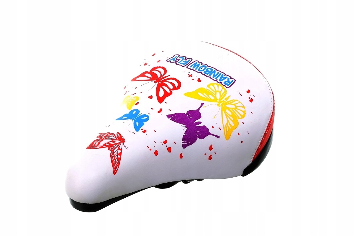 SIODŁO ROWEROWE AZIMUT KIDS 230x155 BIAŁO-CZERWONE