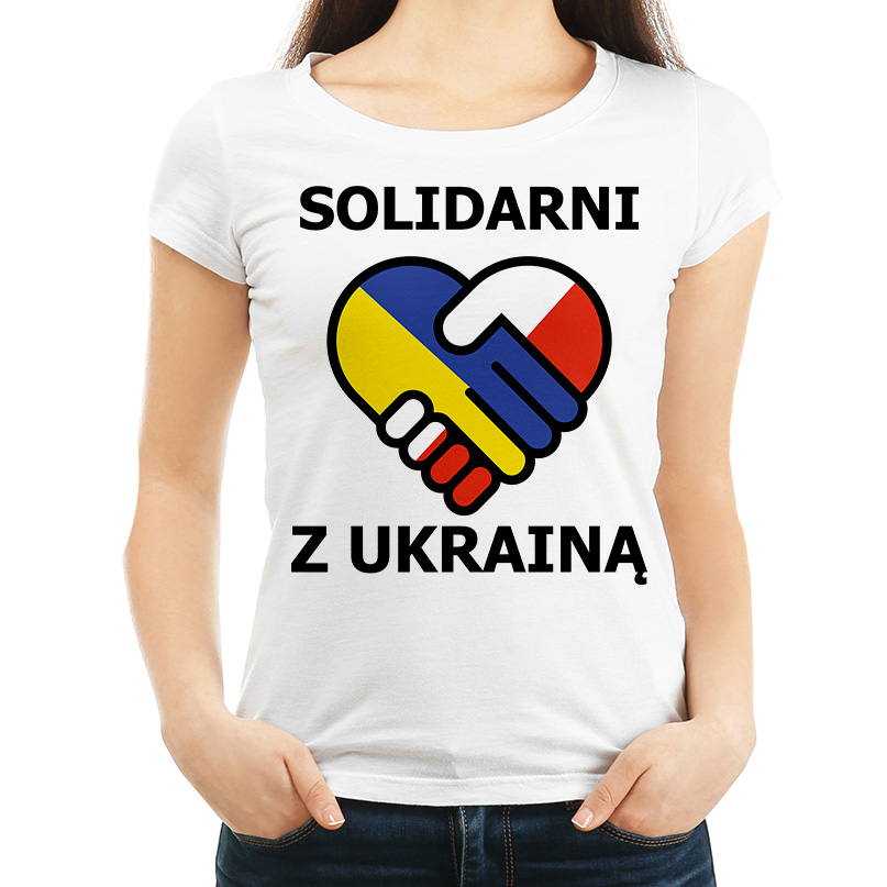 

Koszulka damska Solidarni Z Ukrainą - L