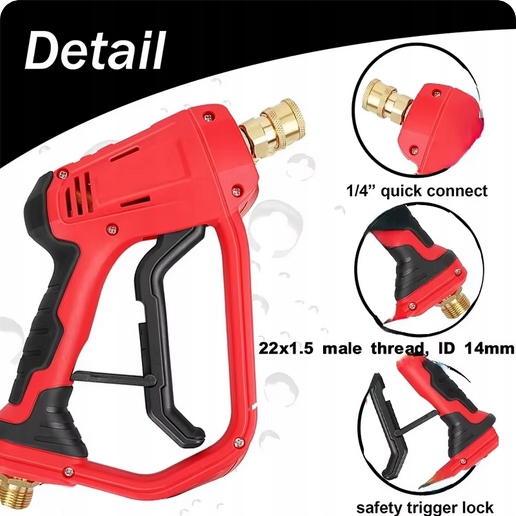 Pistolet do Profesjonalnych myjek Karcher HD / HDS komplet dysz wody zestaw Typ pistolet