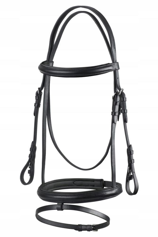 Ogłowie dla konia Start Simple klasyczne proste czarne Cob