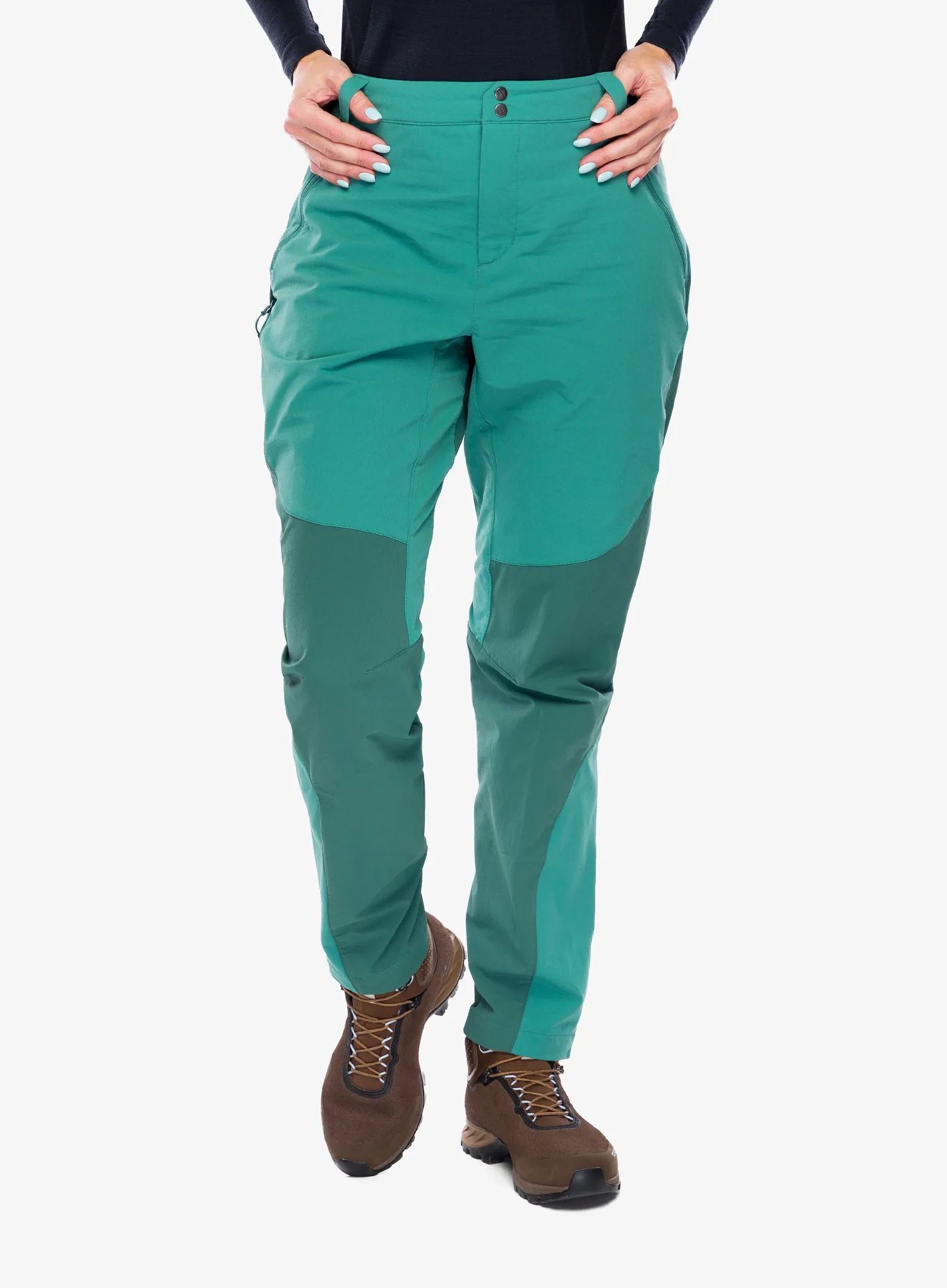 Dámské trekové kalhoty Rab Torque Mountain Pants eucalyptus/green sl