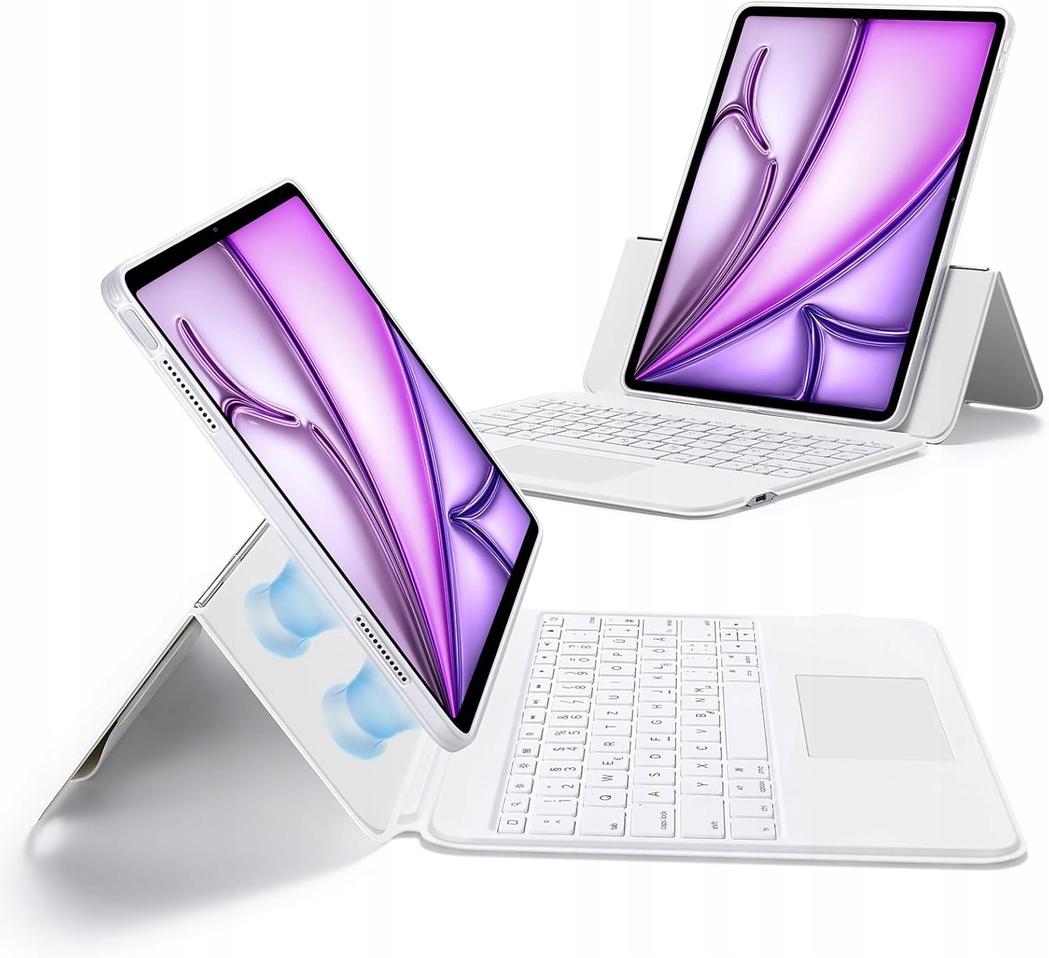 Pouzdro s klávesnicí pro iPad Air 13 Esr Ascend Qwertz bílé s touchpadem