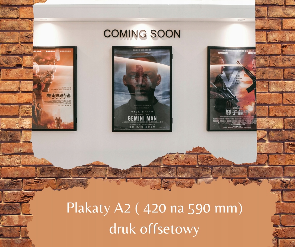 plakaty B1 100 sztuk druk offsetowy Marka inny