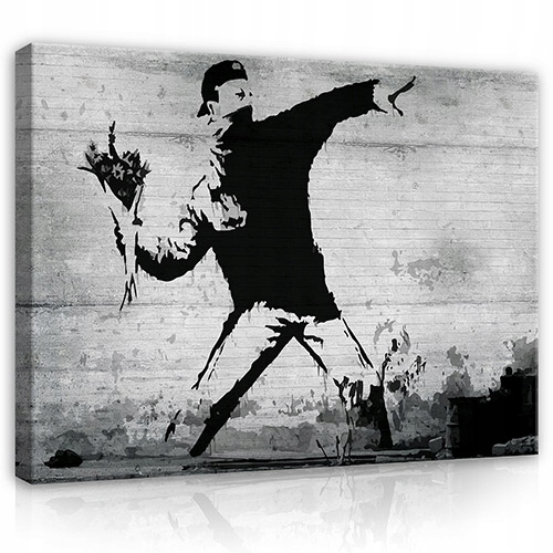 Obraz na plátně na stěně Banksy Ložnice 120x80