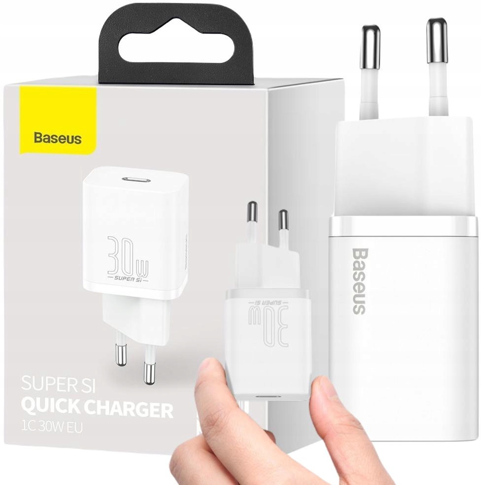 Baseus CCSUP-J02 Super Si Quick Charger 1C 30W Biały