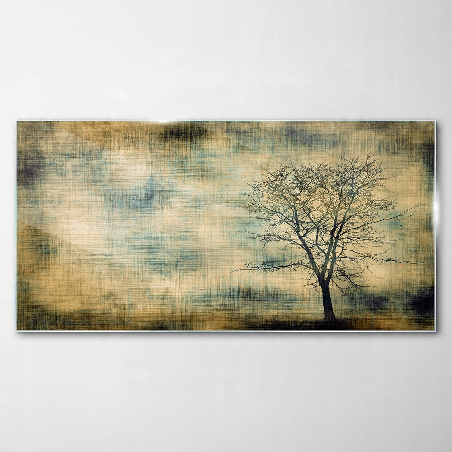 

Obraz na Szkle Dekor Sylwetka Drzew Grunge 140x70