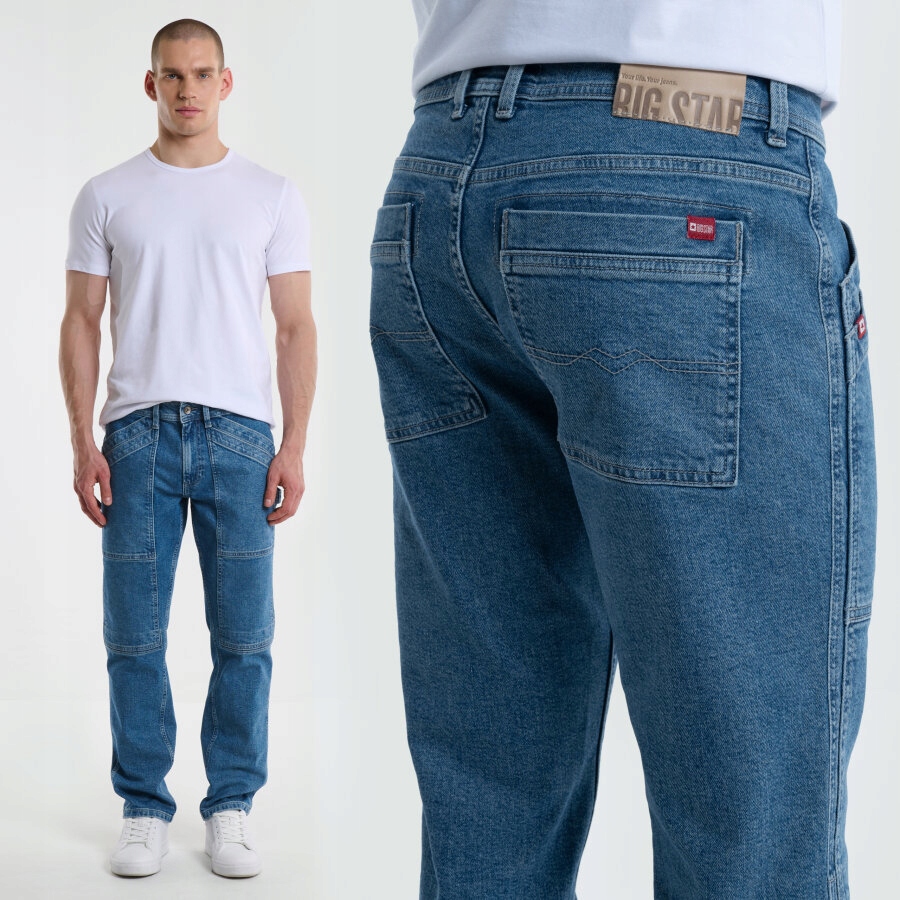 Big Star Pánské Džíny S Našitými Kapsami Rikus 109 W30 L34