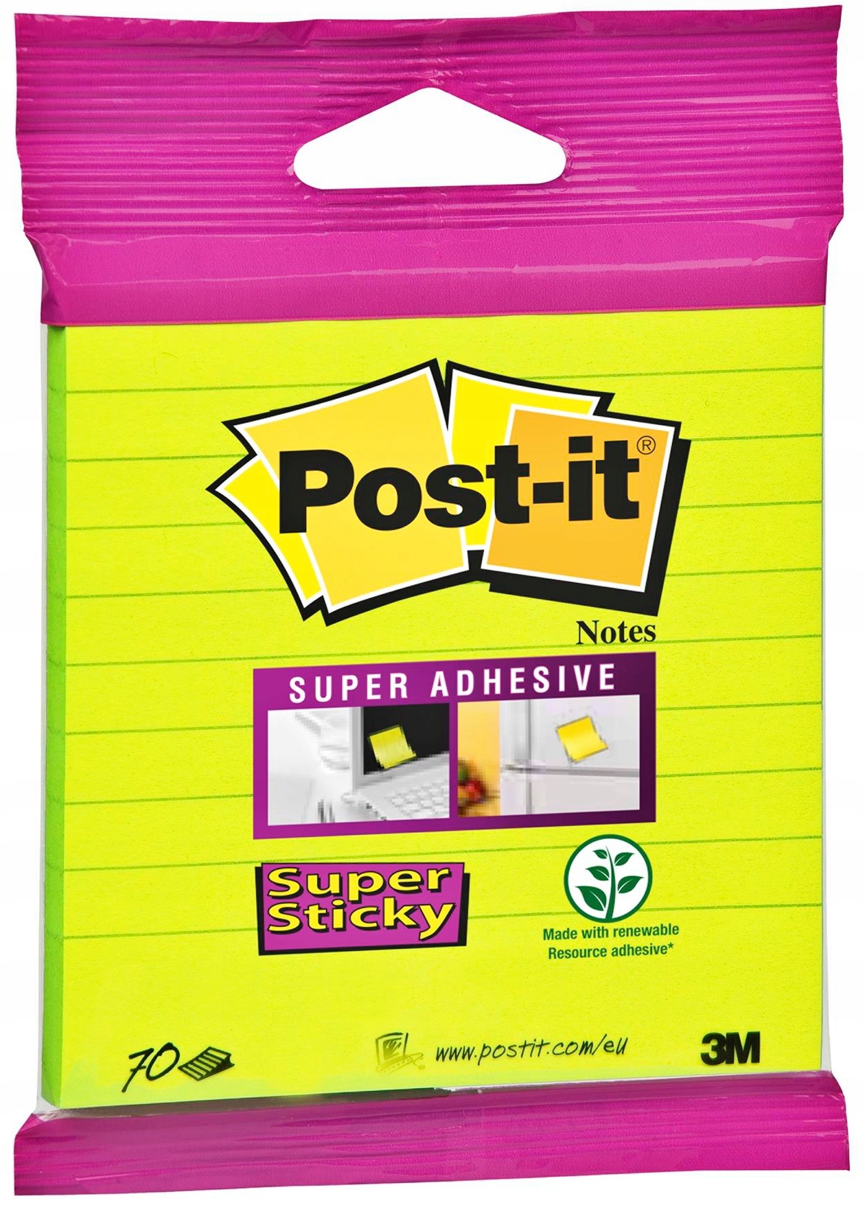 

Karteczki Samoprzylepne Post-it 101X101 70 zielone