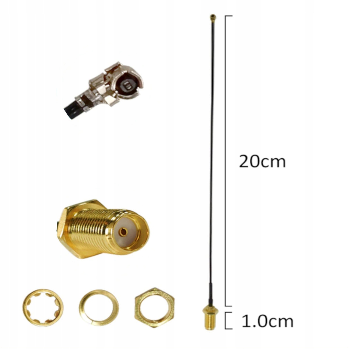 

Adapter U.fl Ipex Ipx - Sma Żeńskie 1,13mm 20cm