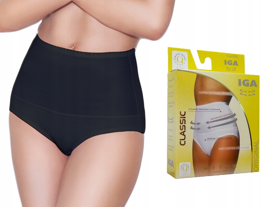 

figi modelujące Mitex Iga czarne , bawełna , S
