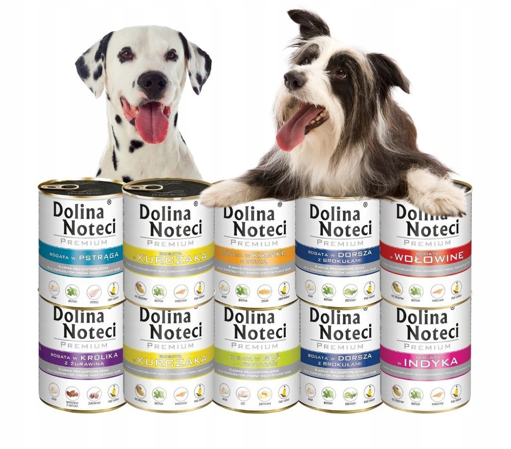 Levně Dolina Noteci Premium Vlhké krmivo pro psy MIX 10x800 g, sada 8 Příchutí