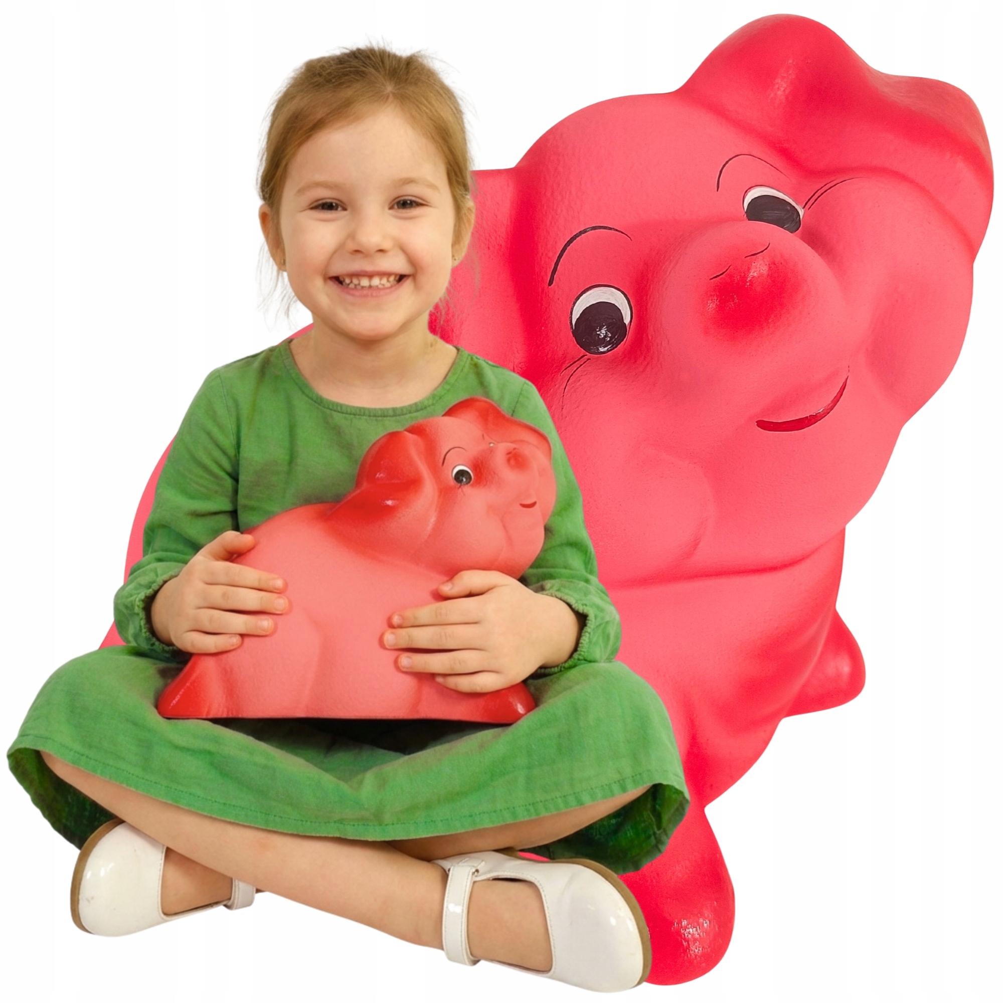 Velká keramická pokladnička Prasátko bez otevírání k rozbití Růžová XXL