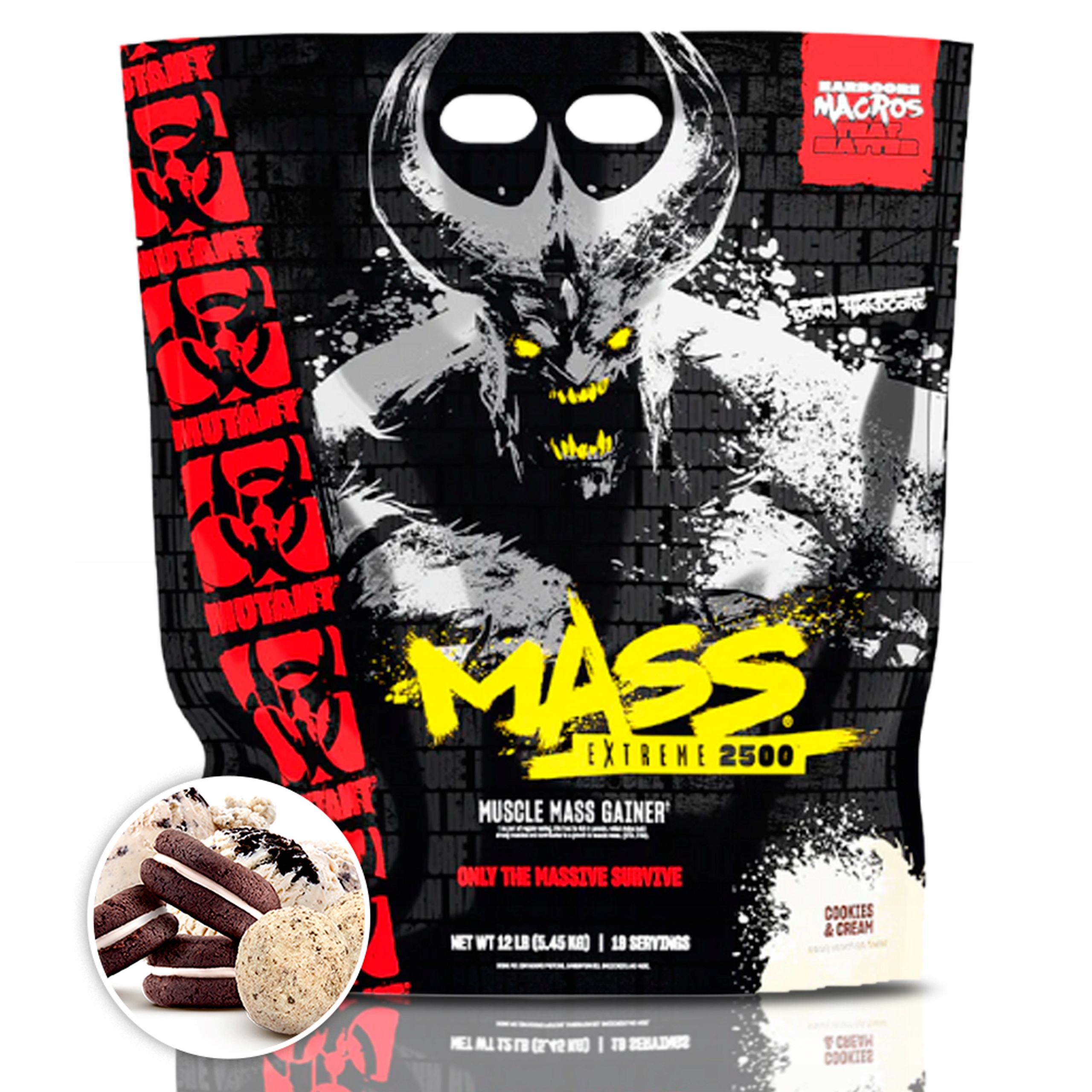 Pvl Mutant Mass Extreme 5450 g Gainer Sacharidy Bílkoviny Na Svalovou Hmotu