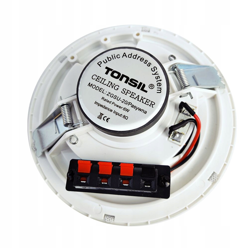 Tonsil Głośnik Sufitowy Wewnętrzny ZGSU 20 Pasiv Pasywny Audio 6W - 8ohm Kod producenta ZGSU 20 Pasiv
