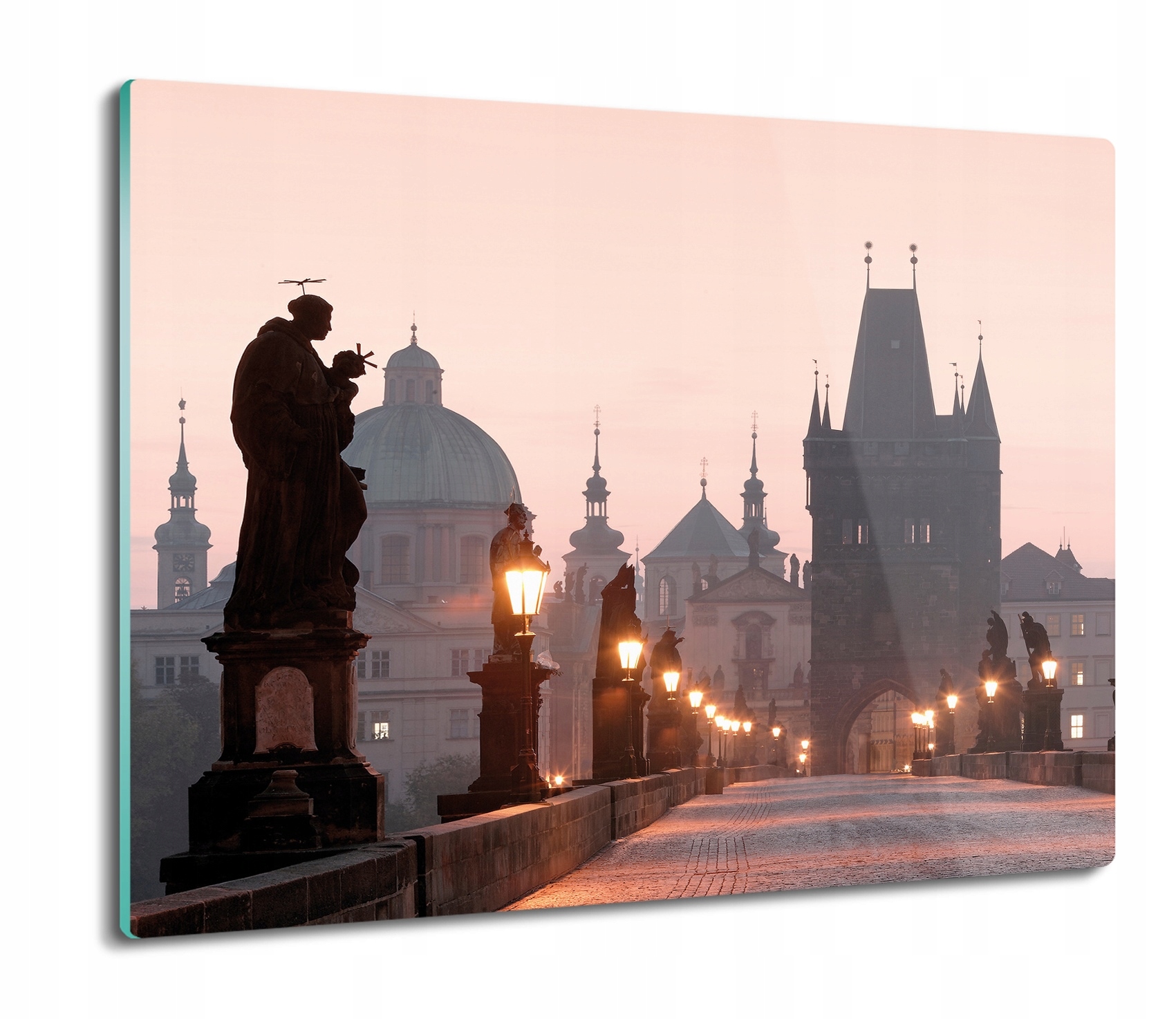 Most Praha město 60x52 skleněná kuchyňská deska