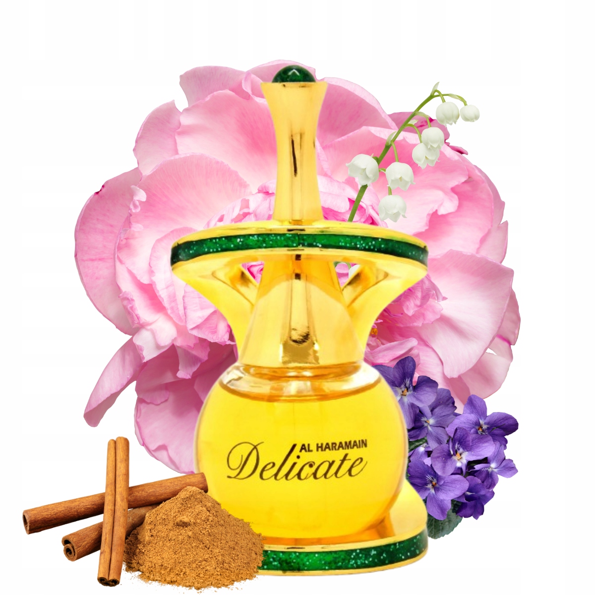 Arabské parfém , jemný parfémovaný olej , Al Haramain Delicate 24 ml