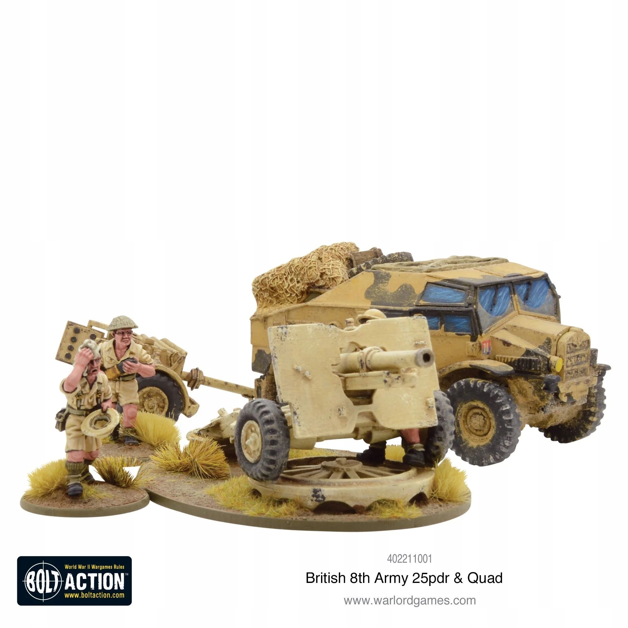 BOLT ACTION 8th Army 25 pounder Light Artillery