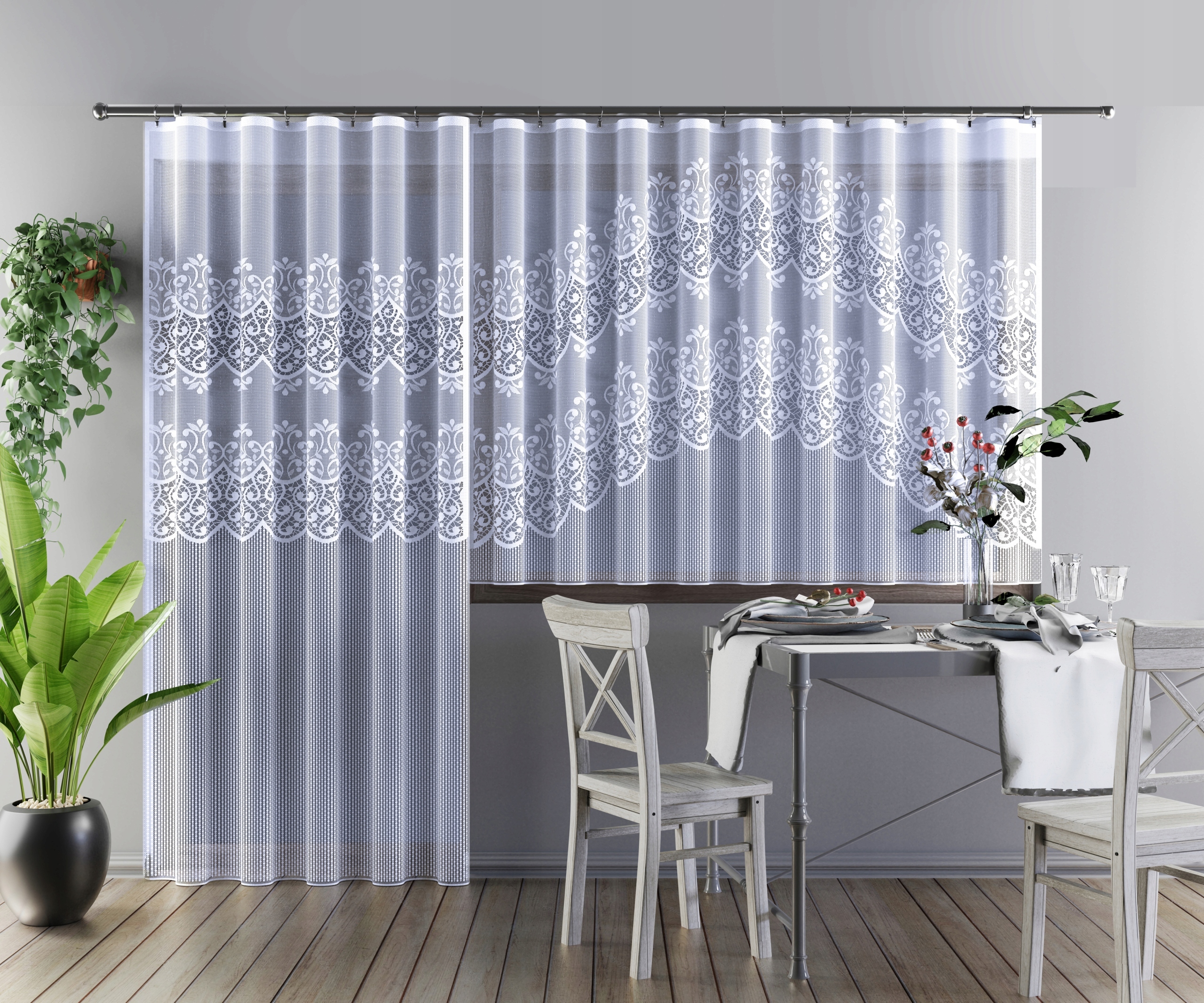 

Komplet balkonowy Bella 150x250 300x150cm