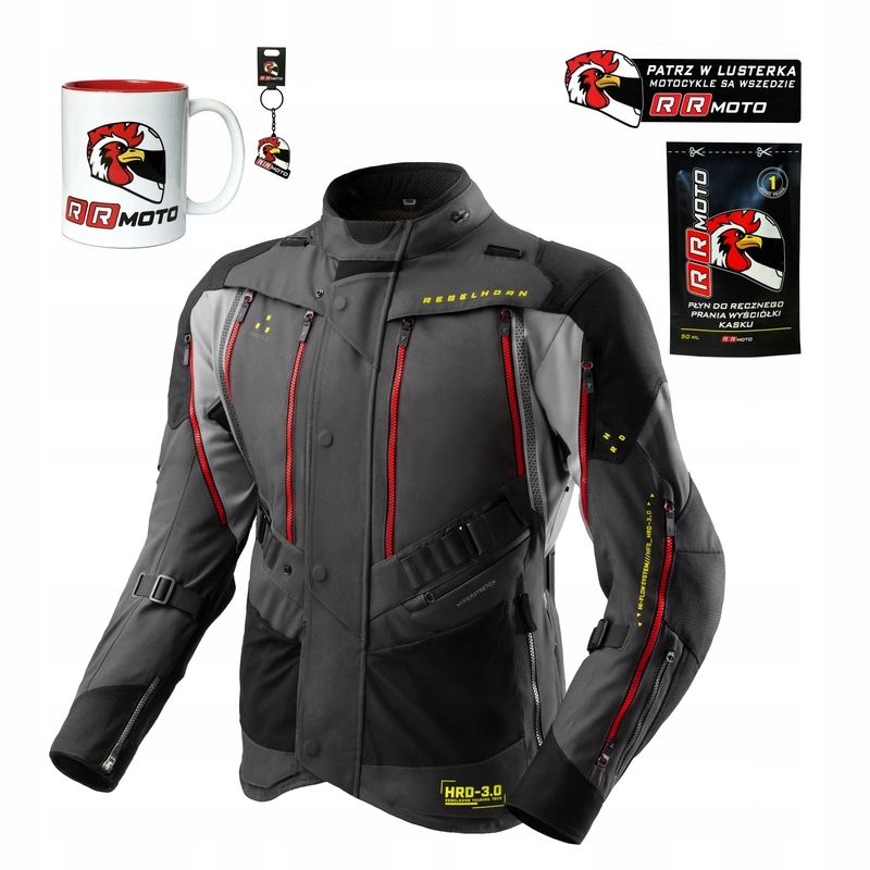 Pánska turistická bunda Rebelhorn Hardy 3.0 Anthracite motocyklová Darčeky