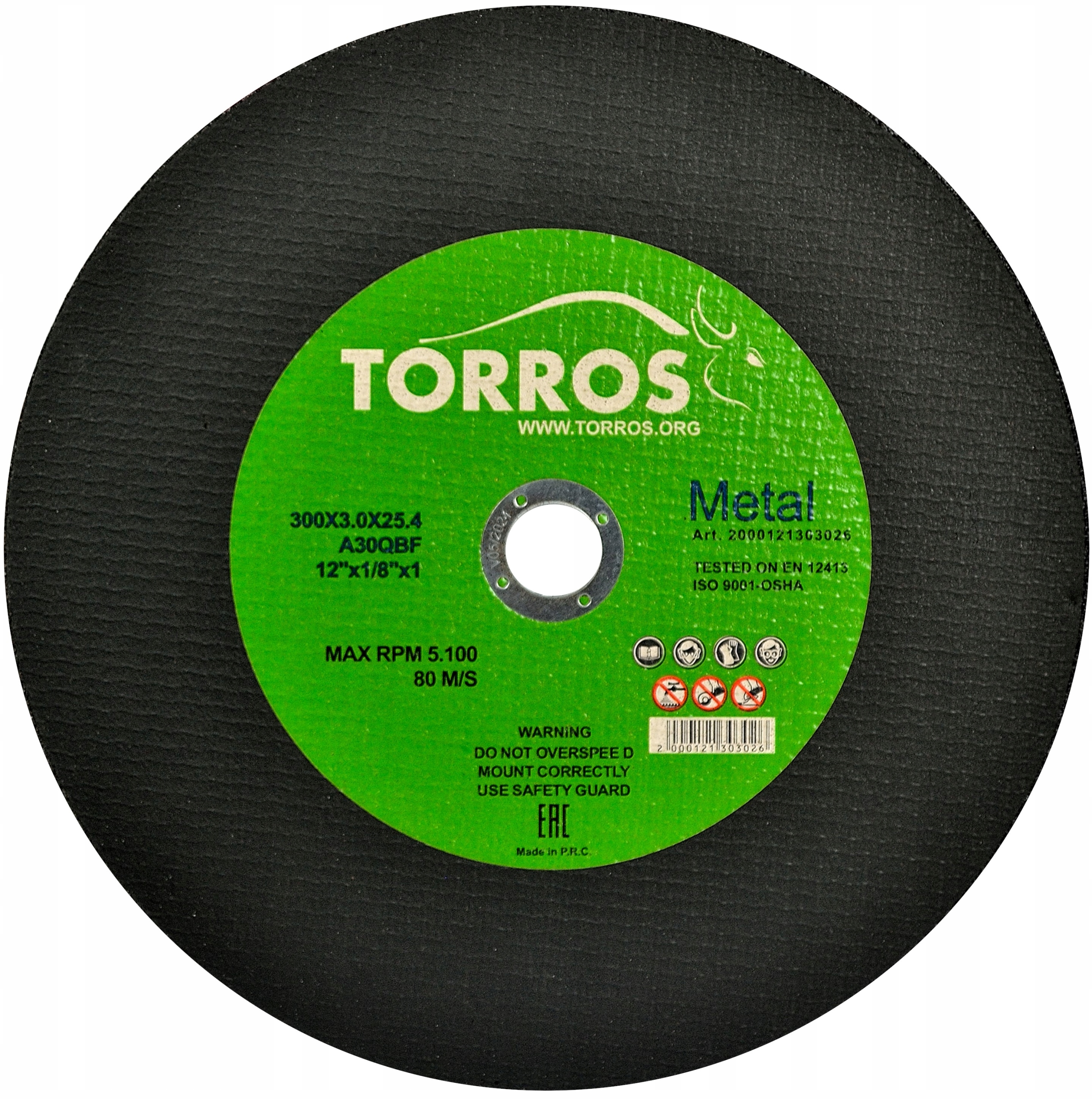 

Tarcza do cięcia metalu Torros 300x3x25,4mm tarcze
