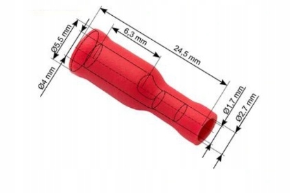 

Konektor okrągły 4mm żeński 0,5-1,5 ST-050 x20szt