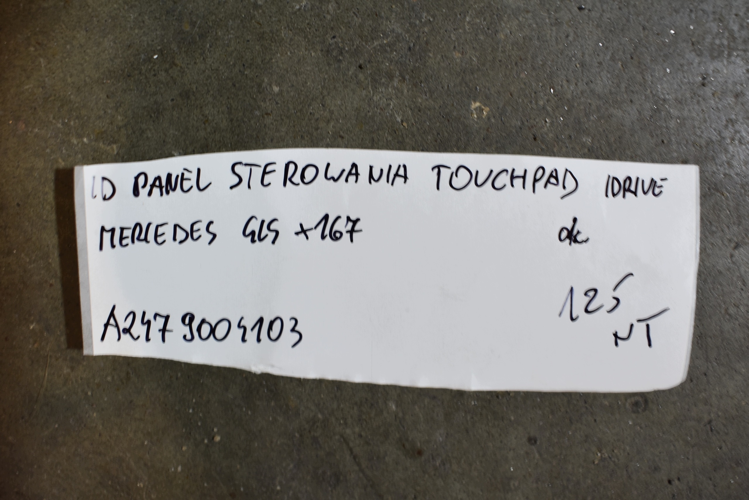 IDEALNY control panel TOUCHPAD IDRIVE MERCEDES GLS X167 1