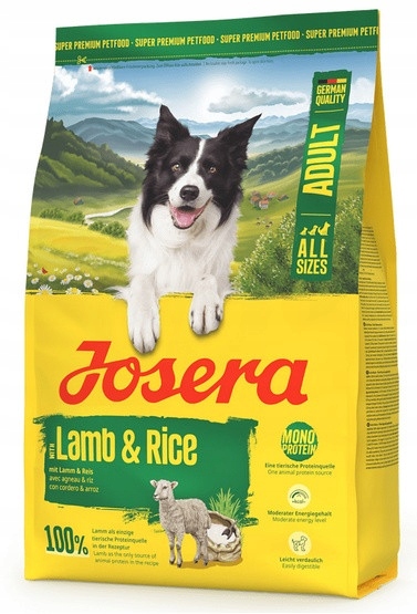 Levně Josera Adult Lamb & Rice 3kg Krmivo pro dospělé psy s jehněčím a rýží 3kg