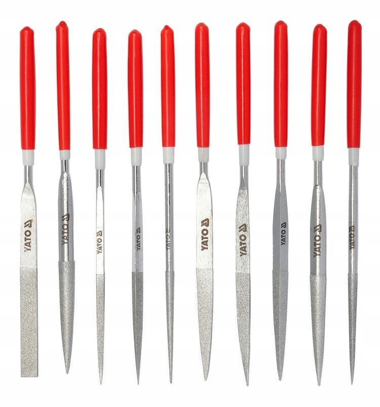 НАПИЛЬНИКИ АЛМАЗНЫЕ ХВОЙНЫЕ КП. 10шт. ЯТО YT-6151