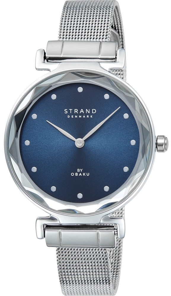 Nové Originální dámské hodinky Strand by Obaku S731LXCLMC stříbrné, zirkony