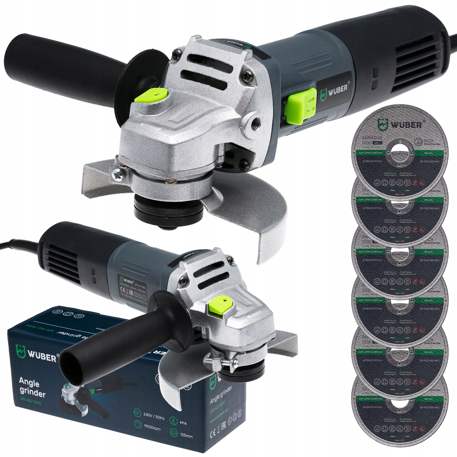 Szlifierka Kątowa Diax Kątówka 125MM 10szt Tarcz 850W