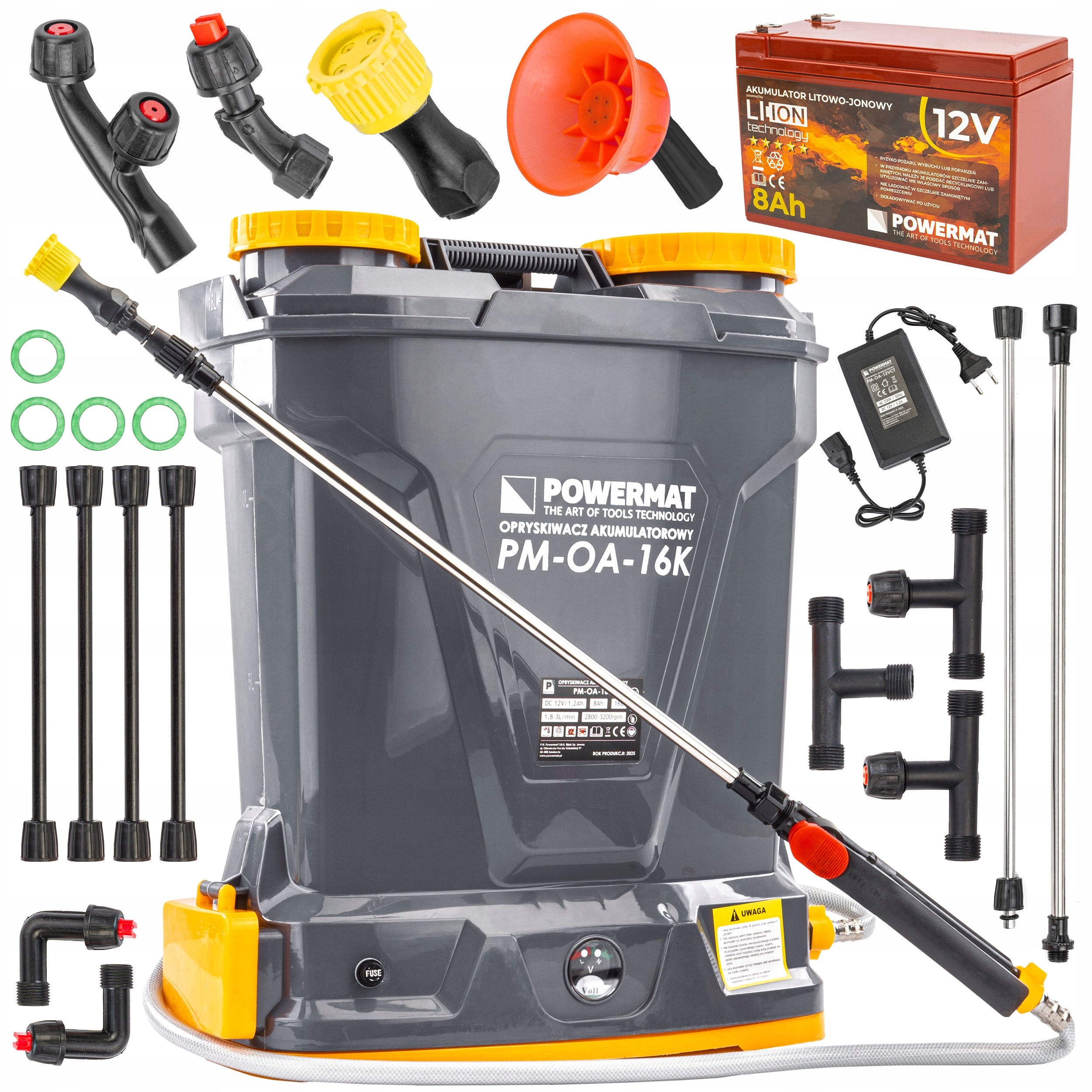 Akumulátorový Lithium-iontový Elektrický Postřikovač 16 L, 4 Trysky