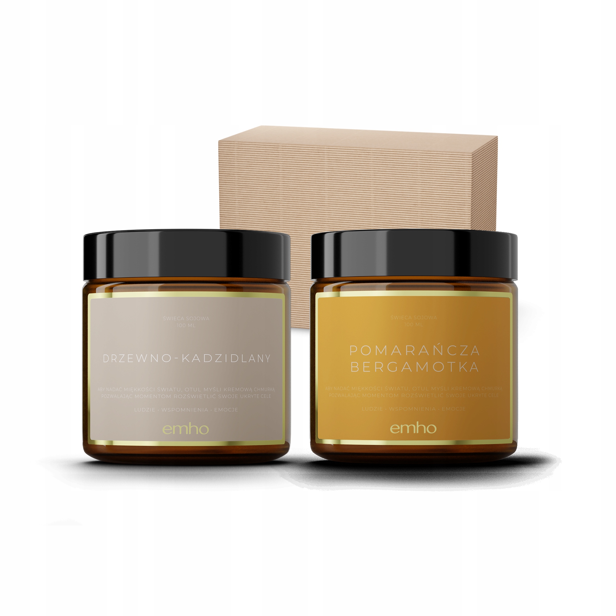 

Zestaw Świece Sojowe Drzewny+pomarańcza