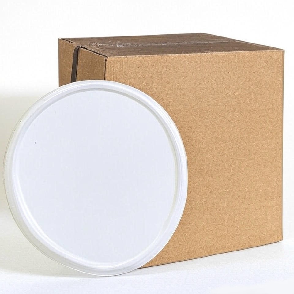 Nakrętki Zakrętki karton fi 100 Biała 380szt Wieczka Elmoris