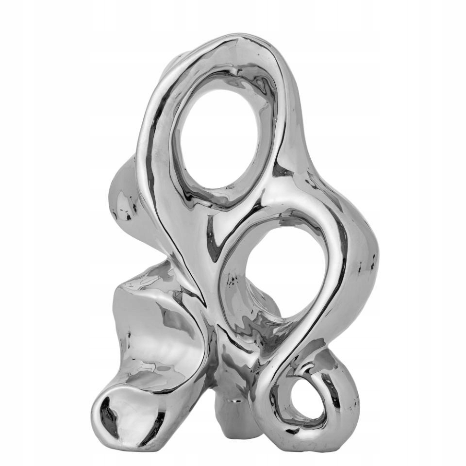 Bloomingville Vinini Socha Dekorativní figurka 27 cm Stříbrná zrcadlová