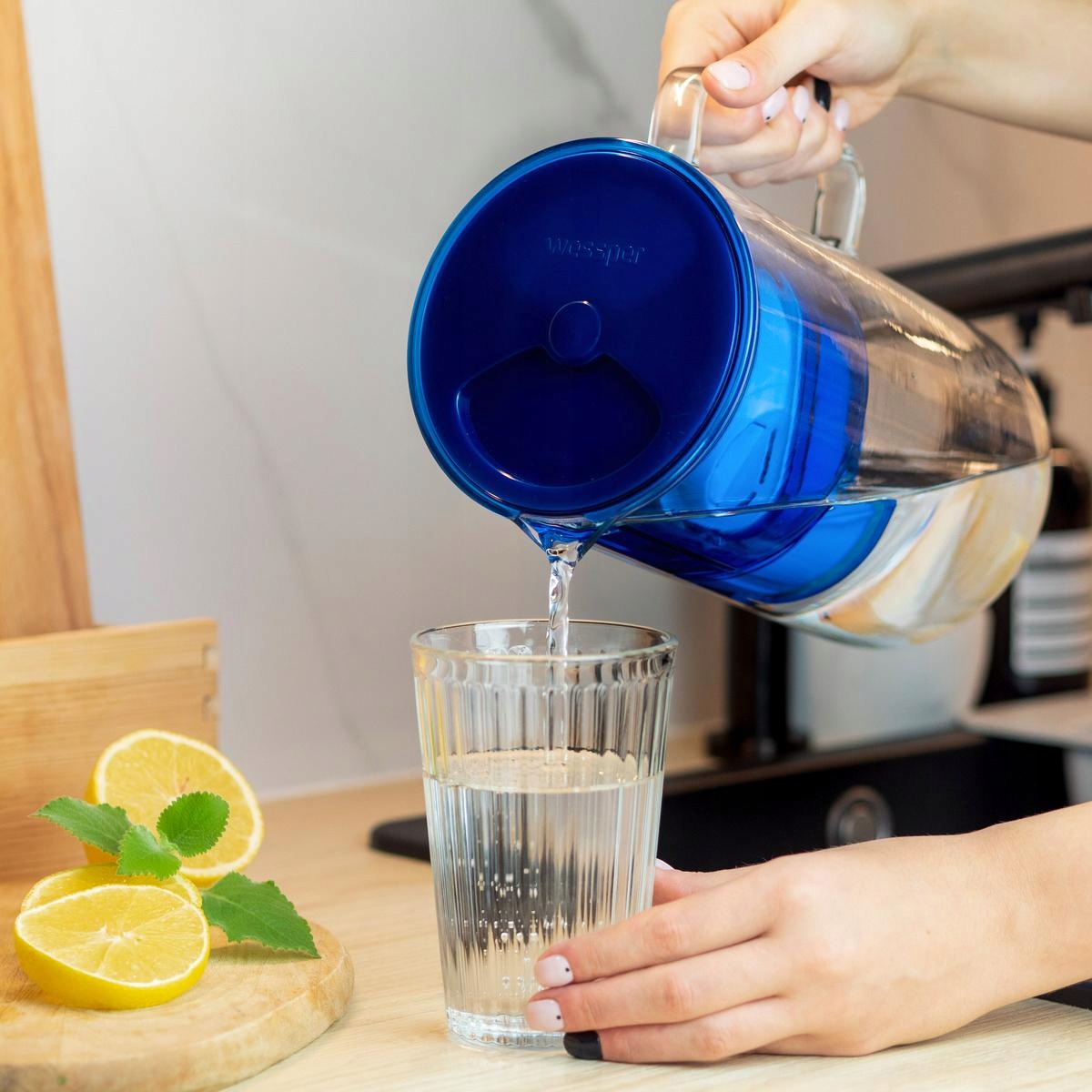 DZBANEK SZKLANY WESSPER D2 BOROSILICATE 3l + 2x FILTR WKŁAD WODY WESSPER Marka Wessper