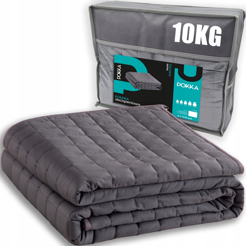 Kołdra Obciążeniowa 150x200 Koc Sensoryczny Antystresowy +torba 10KG