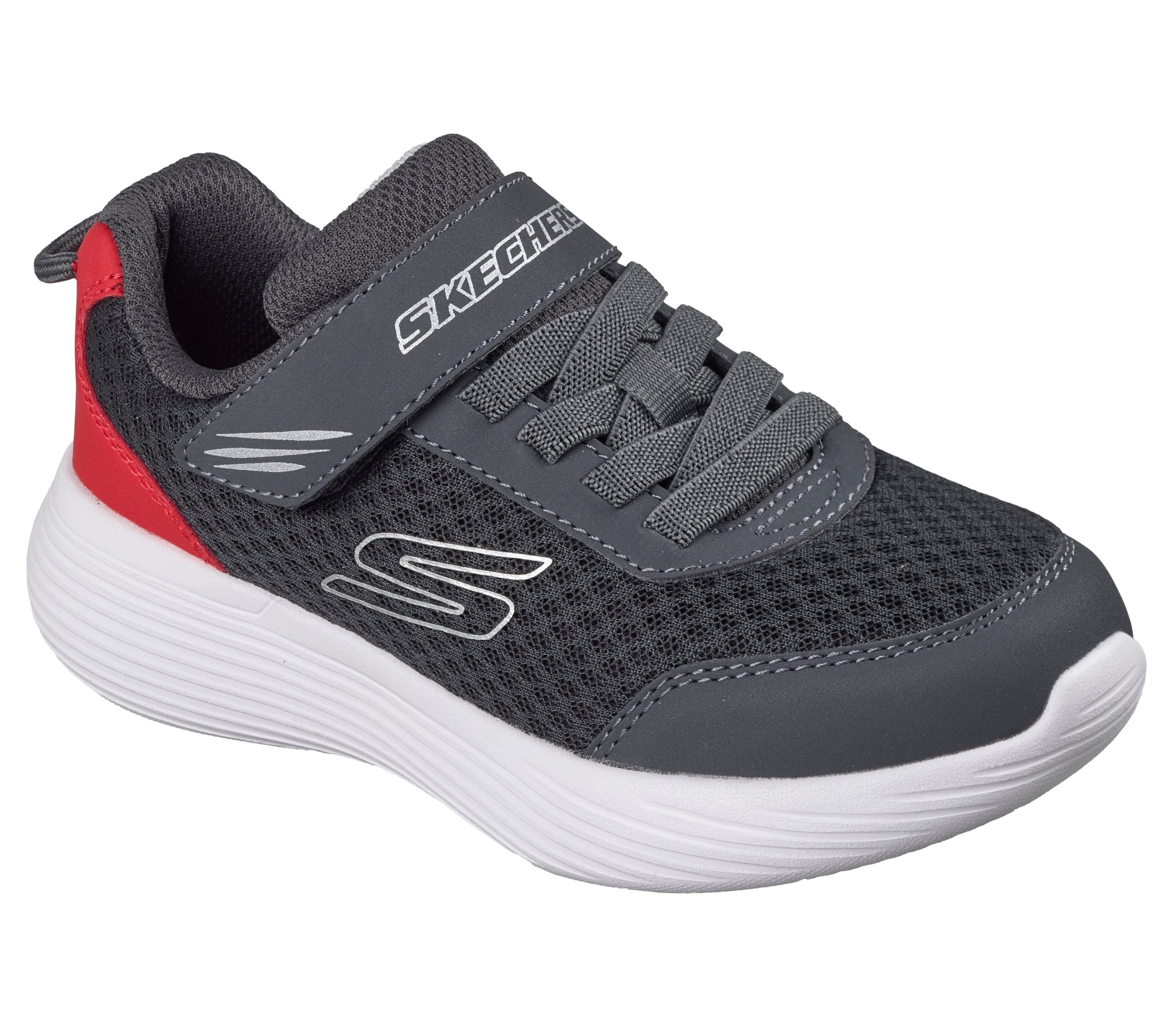 Buty młodzieżowe Skechers Go Run 400 V2 Quanta-Stride szare 405084L Cha