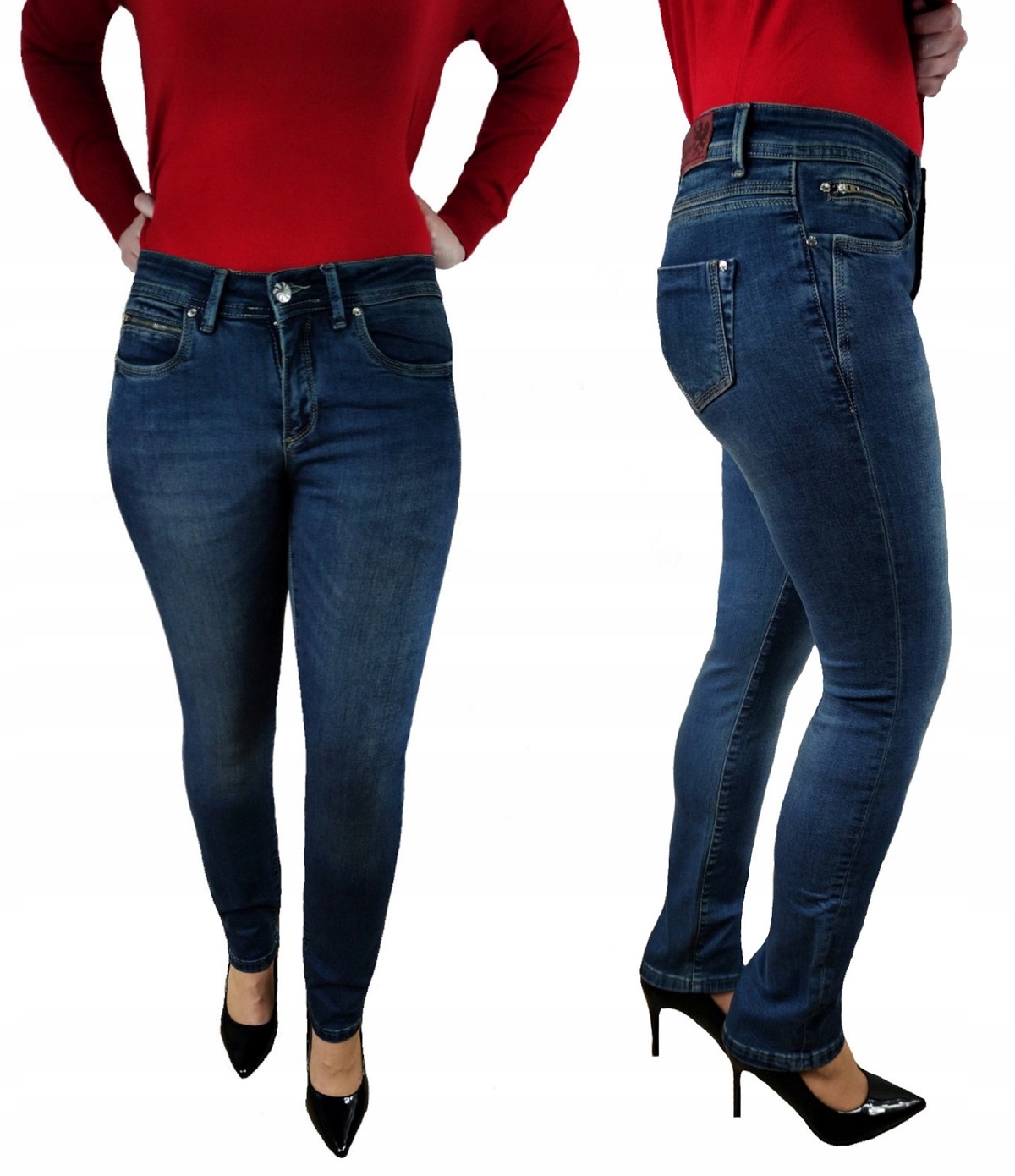 Dámské Klasické Džínové Kalhoty M